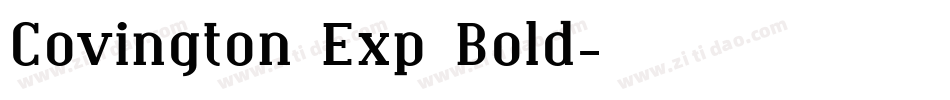 Covington Exp Bold字体转换